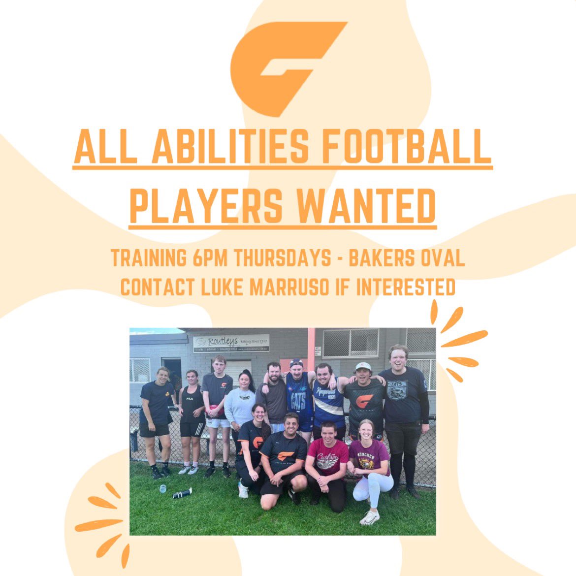 Coaching the @GeelongWGiants All Abilities Fooy side this year and couldn’t be more excited. Please feel free to share this post or contact me or the club if you know anyone that wants to get involved. It’s going to be amazing #localfooty #GeelongWestGiants #AllAbility