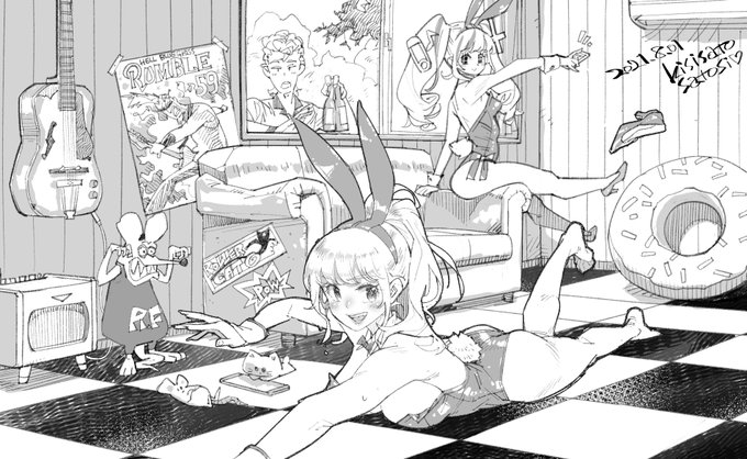 初めて鉛筆ツールを使ったときの絵(そして二度と使うことは無かった) 