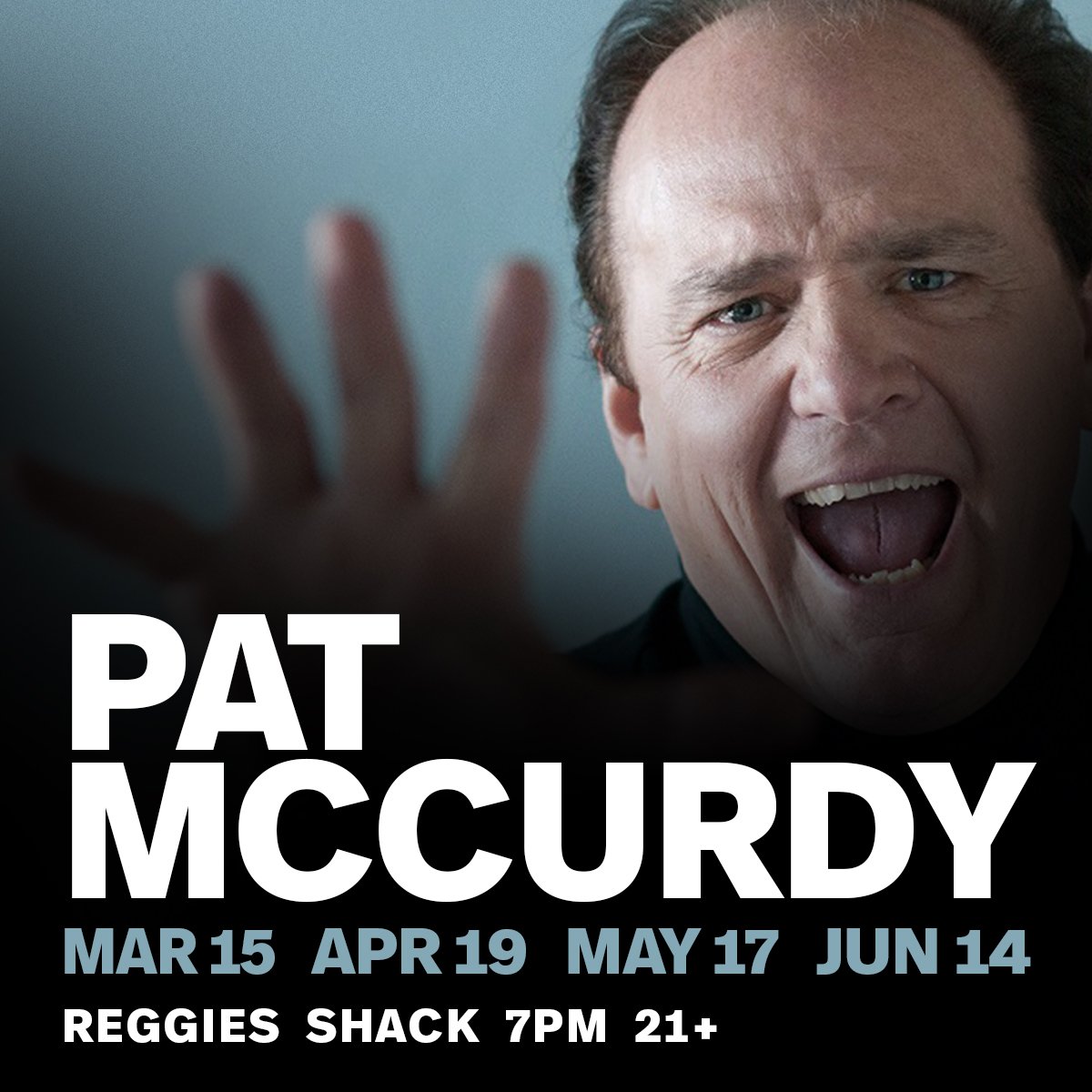 Get your laughs on with Milwaukee comedy icon Pat McCurdy on Wednesday, March 15th!

reggieslive.com/show/pat-mccur…