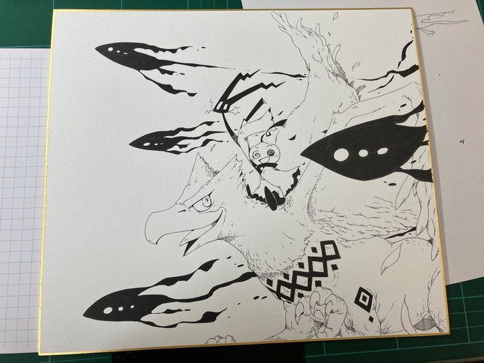 【ノーマル色紙】わーい♪🎃✒️ 