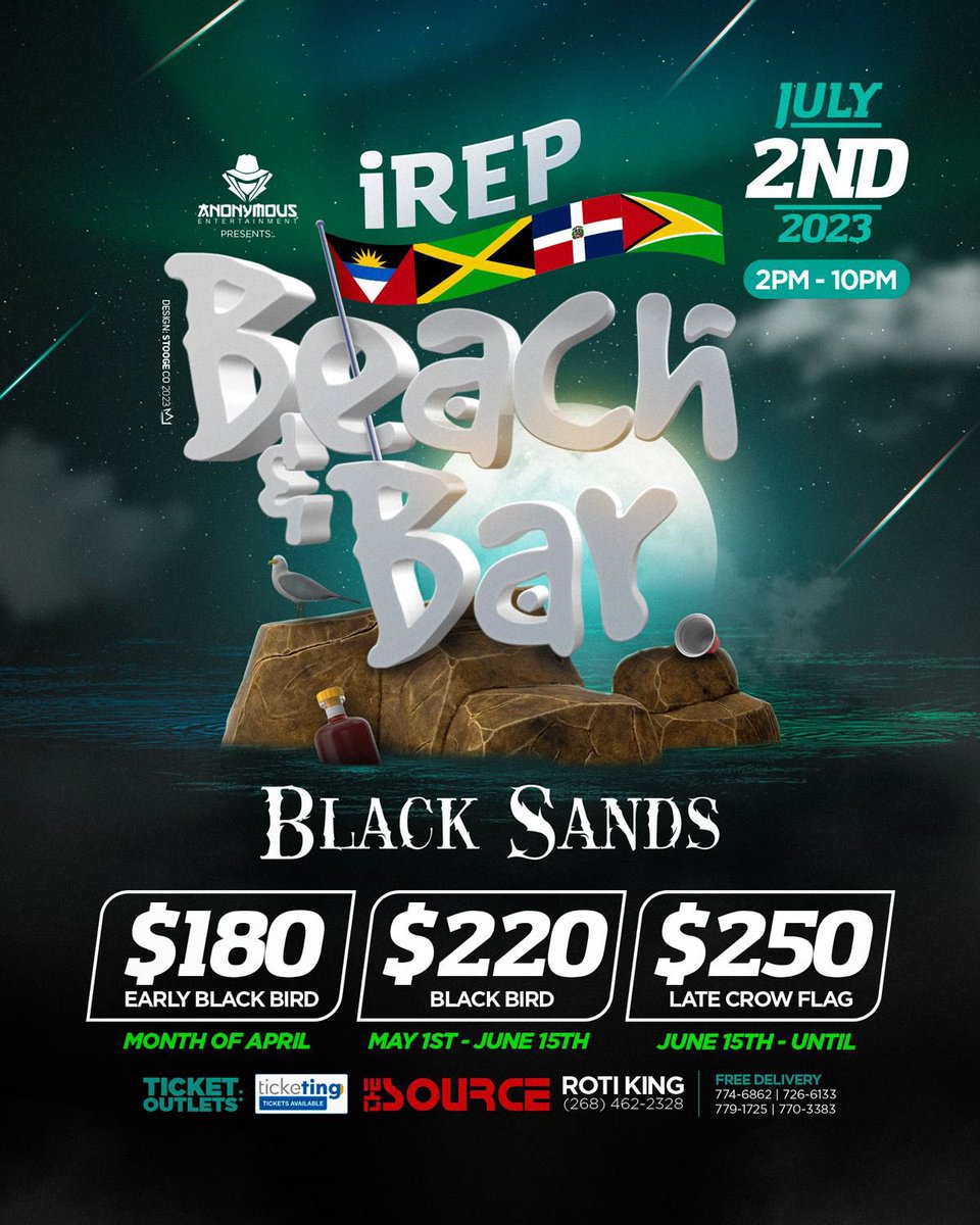 WestEendian's tweet photo. LMFAOOO Antiguan people >>>>>>
Also Irep - Beach N Bar early bird is less than 1 month awayโฆ.make sure youโre saving ๐
We unify in black July 2ndโซ๏ธ repping our flags
๐ฆ๐ฌ ๐ฌ๐พ๐ฉ๐ฒ๐ฉ๐ด๐ป๐จ๐บ๐ธ๐ป๐ฎ๐ฏ๐ฒ ๐ฌ๐ฉ๐น๐น๐ฑ๐จ๐ฐ๐ณ.
#bigfete #bigflags https://t.co/bTxR7L2NmO