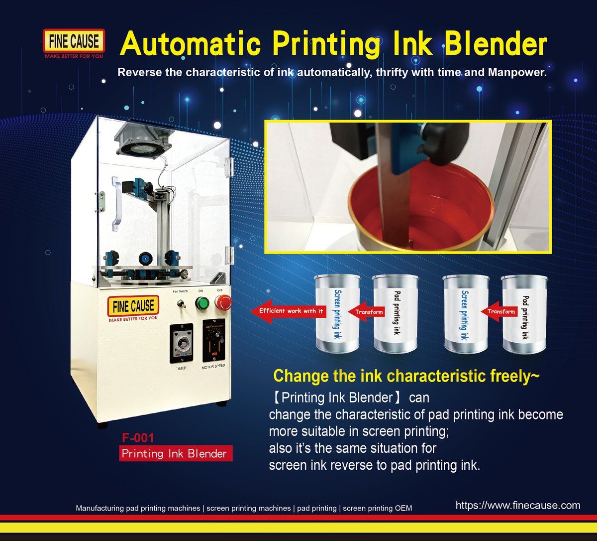 FinecausePrint's tweet photo. A good helper for printing
F-001
Printing Ink Blender / Ink Adjusting Mixer
https://t.co/IaHlqf6zaf
#printing
#printinginkblender
#automaticmixer
#automaticblender
#automaticinkadjustingmixer
#printinginkmixer https://t.co/riZkAUeICi