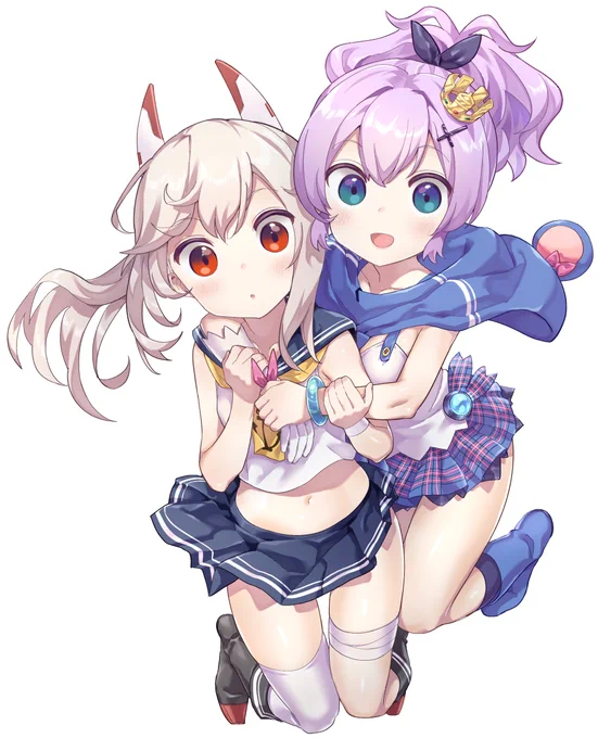 昔に描いたアズレン主人公組です。#アズールレーン#びそくぜんしんっ 