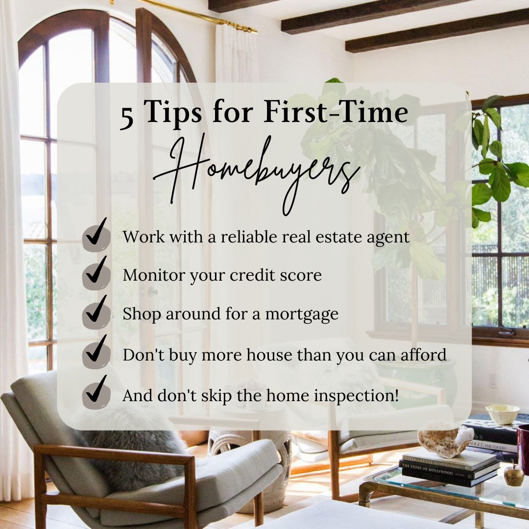 Are you a first-time homebuyer? These tips may come in handy! Make sure to have these 5 tips checked off when you're home shopping! Shoot over a DM if you have any questions!
#homebuyer #newhome #newhomeowner #homeowner #realestate #realestateagent #realestatetips #newhometips
