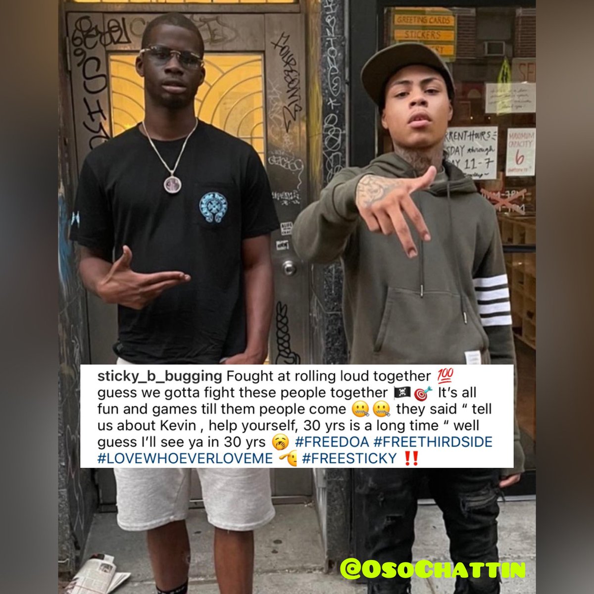 OsoChattin's tweet photo. #KayFlockโs co-defendant #StickyB says they wanted him to snitch on KayKay and he told them โIโll see you in 30 yrsโ ๐ค
#Hiphop #Rap #Music #News #Bronx #Drill #BX #OsoChattin #RICO #KayKay #DOA #NYC #NewYork #Culture #Trending https://t.co/iqPQKzp1jX