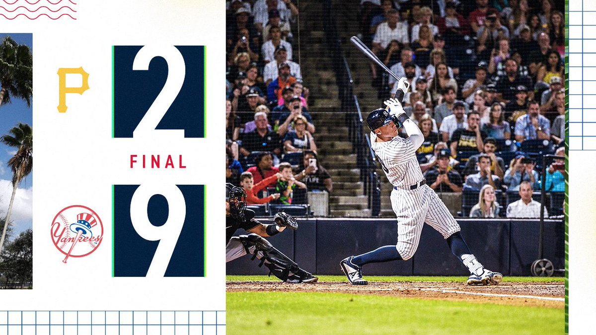 Yankees's tweet photo. Victory Monday 👏 https://t.co/CxI2v2LCxV