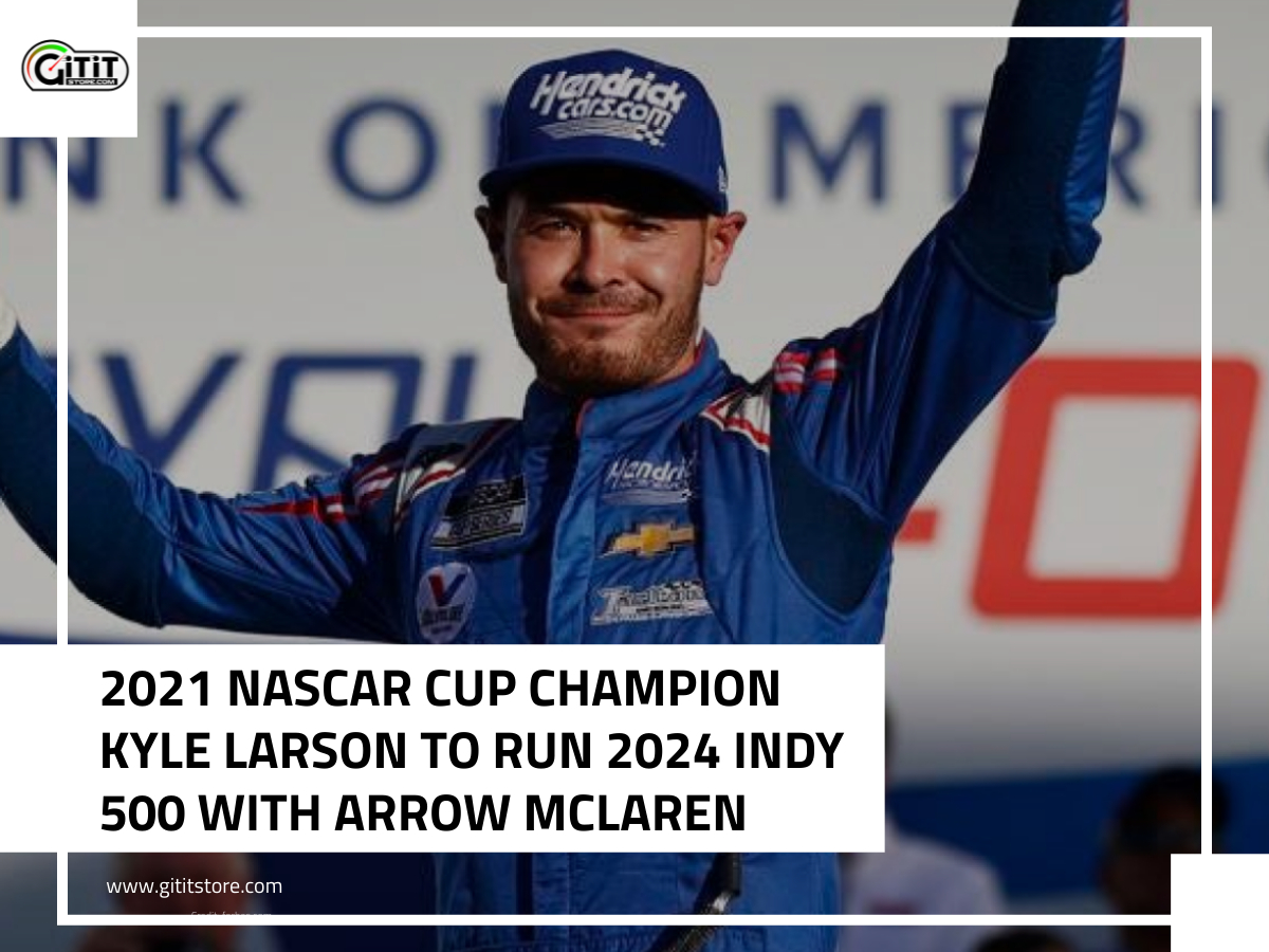 The 2021 NASCAR Cup champion, Kyle Larson, is set to run 2024 Indy 500 with Arrow McLaren SP.
Larson has already proven himself as one of the best drivers in NASCAR, and we can't wait to see how he'll perform in the iconic Indy 500. #KyleLarson #ArrowMcLarenSP #Indy500 #RacingNew