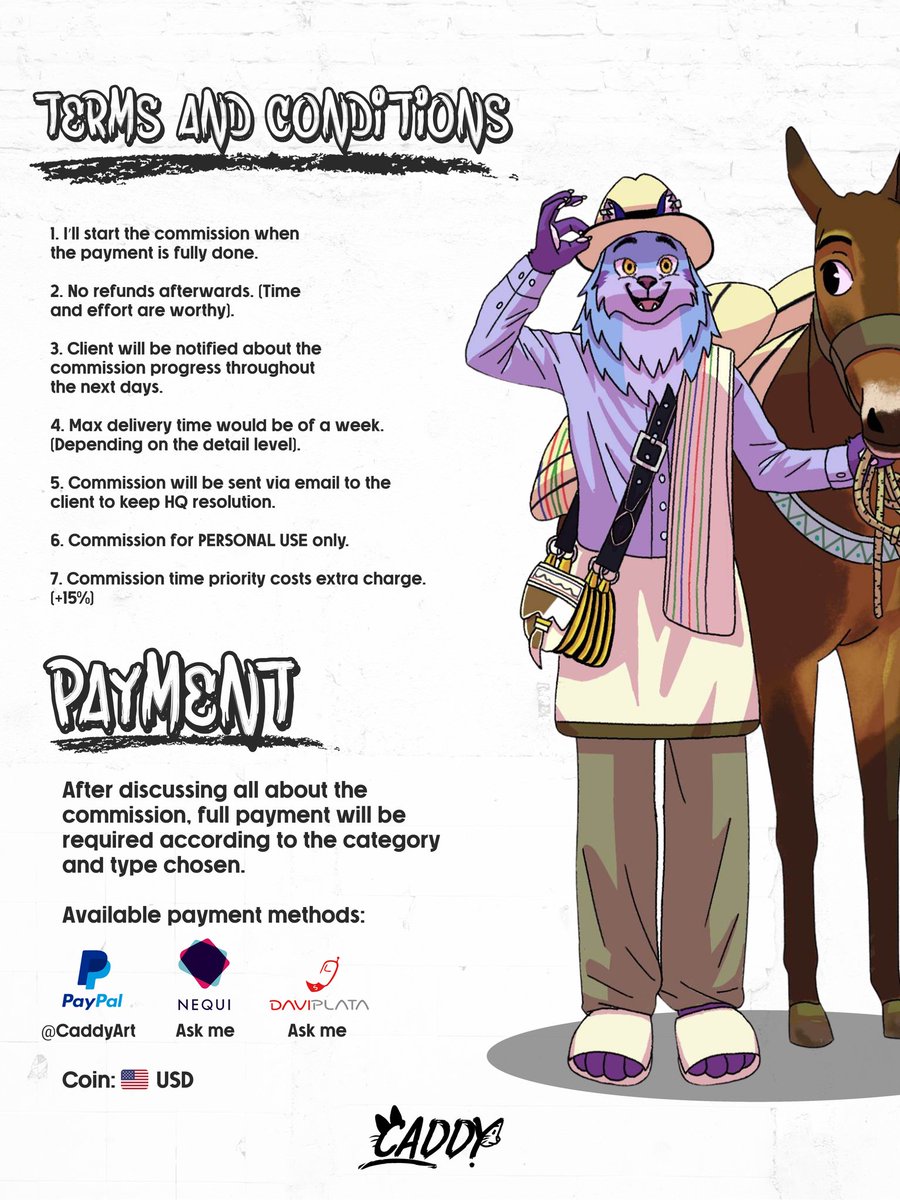 caddy_art's tweet photo. COMMISSIONS OPEN!! ✨😸🎨
If you have any questions, do not hesitate to write me! 💙
Author of the amazing commission sheet design: @FoxyConArtist 🦊✨
#illustration #ArtistOnTwitter #commisionsopen #furrycommission #fursona #furryfandom #art #furrycommunity https://t.co/utA0btIsad
