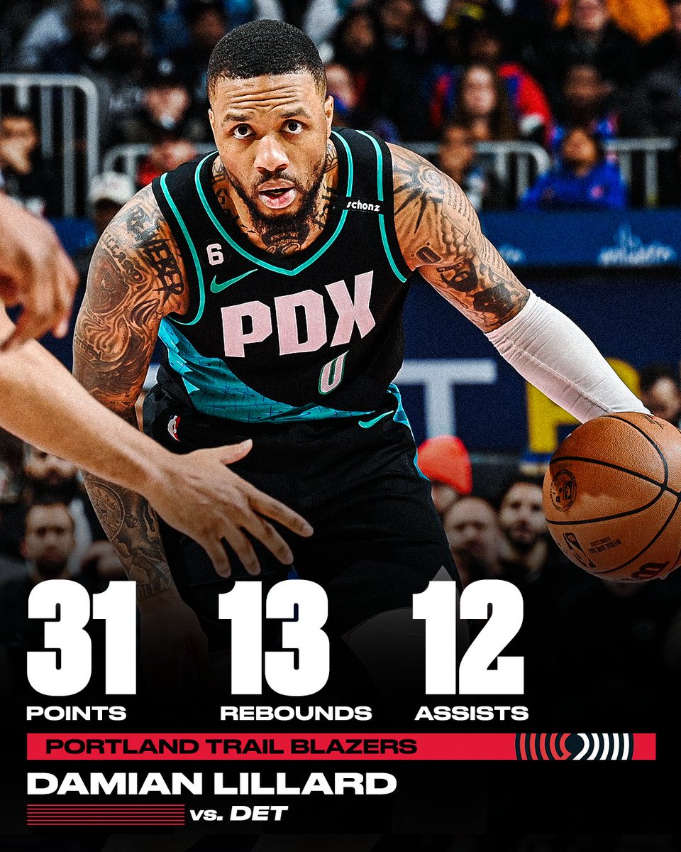 ESPNNBA's tweet photo. Dame recorded his third career triple-double by the THIRD quarter 👏 https://t.co/NchOF4hIvX
