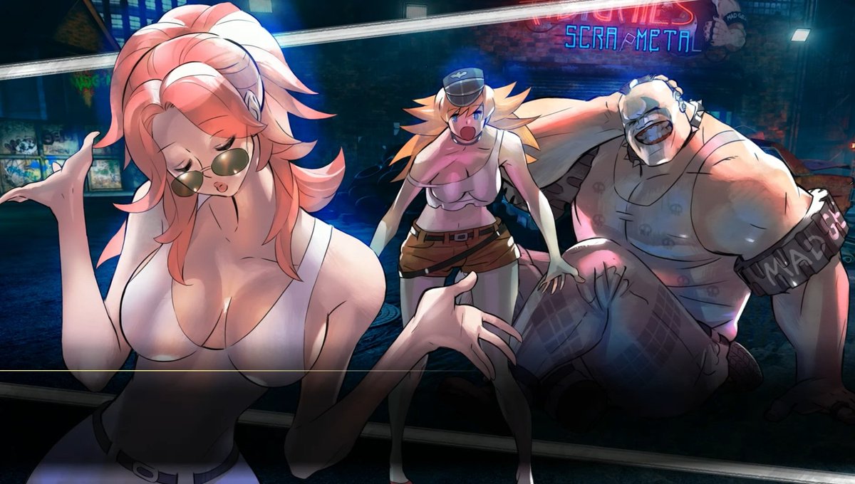 "My days in the Mad Gear gang are long behind me~ still, kind of a shame I'm not up to something 𝑑𝑒𝑣𝑖𝑜𝑢𝑠 for once. 

Now that you've ditched the whole green leotard look your ass does look like it needs a good kickin'~."