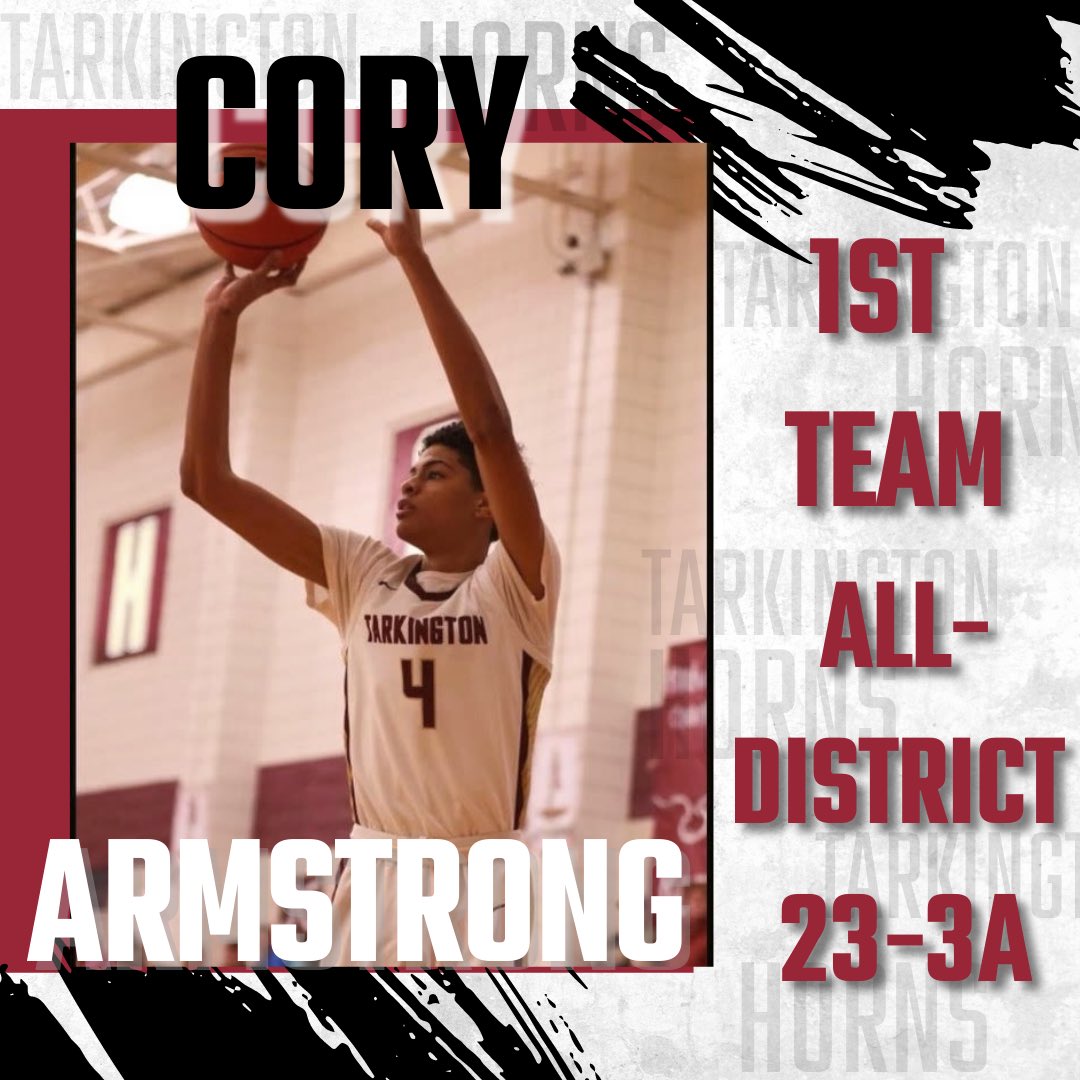 Sr G/F <a href="/CoryArm67577311/">Cory Armstrong</a> also received first team all district honors to add to his Newcomer of the Year award from last season. Cory finished his decorated career also earning All-Tournament team at the <a href="/lcmbasketball/">LCM Basketball</a> Invitational.