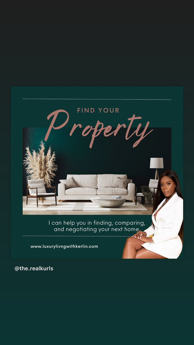 Ready to buy your home ?

Kerlin Louis Realtor ®️
📲(305)610-1680 
📧 therealtorkurls@gmail.com 
luxurylivngwithkerlin.realtor

 #southfloridarealty #womeninrealestatebusiness #firsttimehomebuyersprogram #owningahome #floridarealtors® #fortlauderdalerealtor #sellingsouthflorida