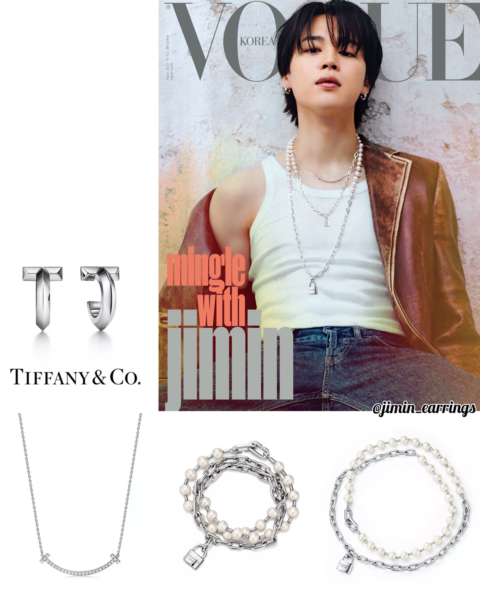 BTS JIMIN for VOGUE Korea x TIFFANY & Co. April Issue 2023