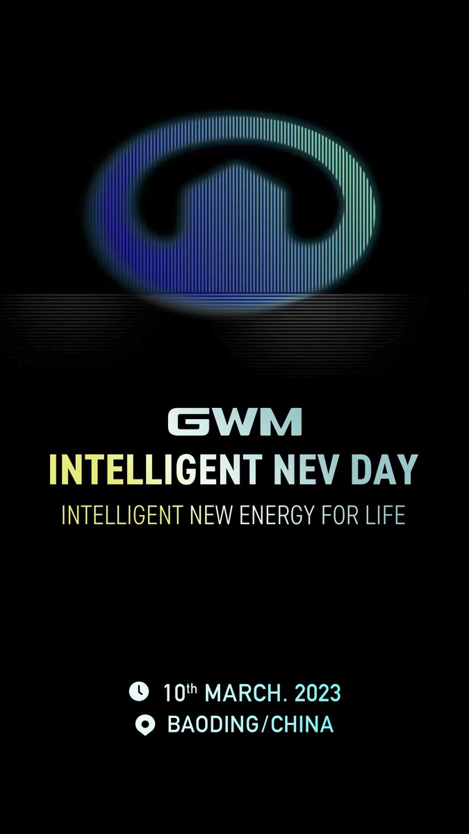 GWMGlobal's tweet image. #GWM Intelligent NEV Day showcases the technological life and stay tuned to find out more.
#IntelligentNEVDAY #InnovationInMotion #GWMFocus