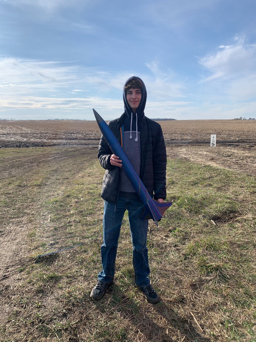ucrocketry's tweet photo. We had our second launch of the season on Saturday!

Congratulations to our newest L1 certified member, Will Jackson, and to our Vice-President, Bailey Bauman, on his Level 2 certification!

Our President, Ethan McCowan, successfully launched his newest L2 rocket. https://t.co/n3PiNuIFN8