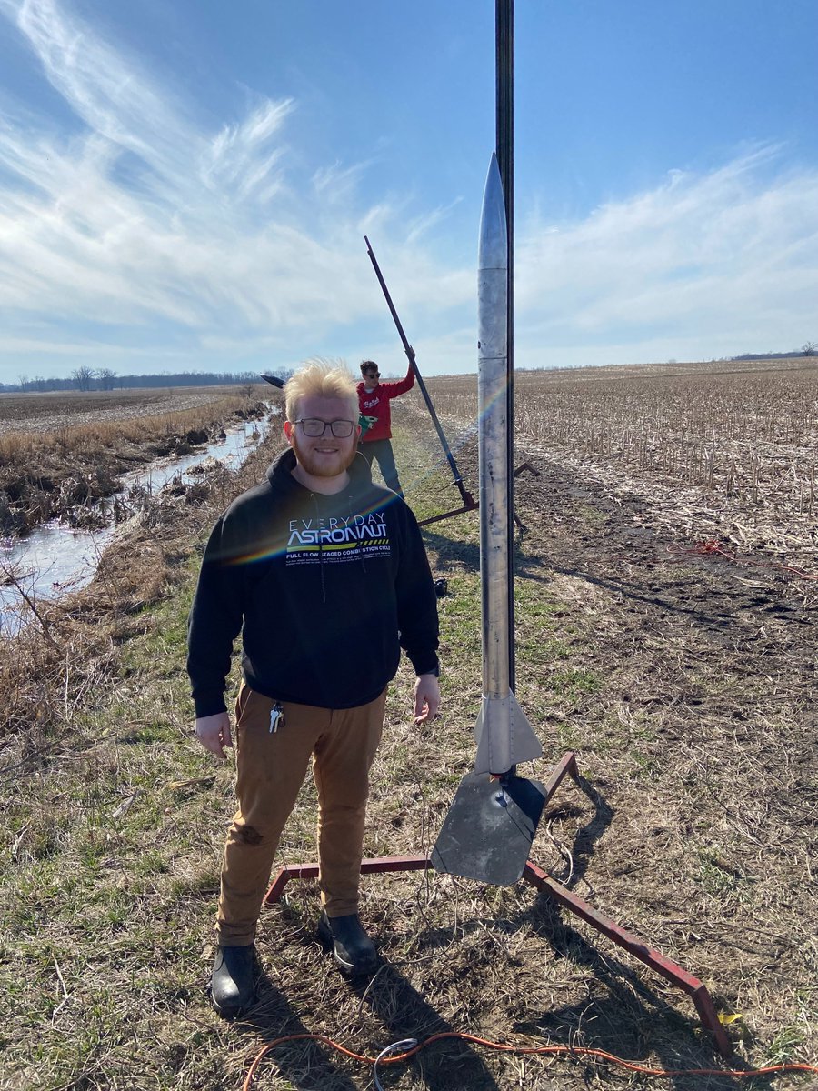 ucrocketry's tweet photo. We had our second launch of the season on Saturday!

Congratulations to our newest L1 certified member, Will Jackson, and to our Vice-President, Bailey Bauman, on his Level 2 certification!

Our President, Ethan McCowan, successfully launched his newest L2 rocket. https://t.co/n3PiNuIFN8