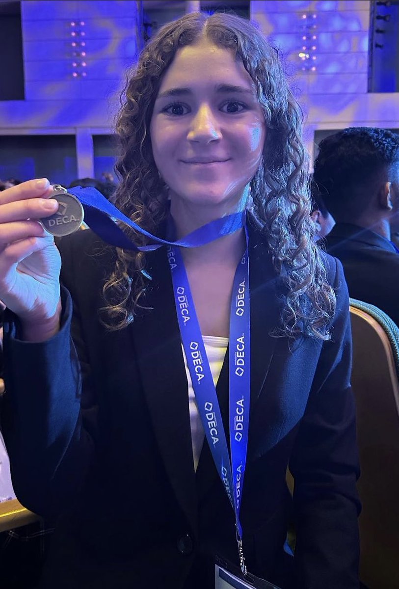 SWCHSdeca's tweet image. Our Individual Series State Finalists: Becca Moore, Maria Stuessi, &amp;amp; Sean Johnson! 🏅