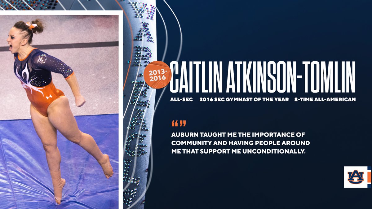 𝐀𝐋𝐔𝐌𝐍𝐈 𝐒𝐏𝐎𝐓𝐋𝐈𝐆𝐇𝐓: Caitlin Atkinson-Tomlin!

📰 auburntige.rs/3YyZfzq

Come see Caitlin and the other Auburn alums in attendance this Friday!
🎟️auburntige.rs/31023GymTixTW

#WarEagle