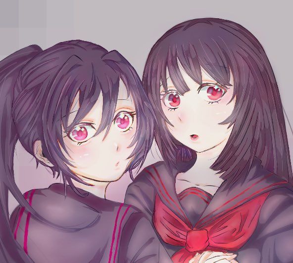 Kaguyachn's tweet photo. ロベリアちゃんと感謝ちゃん
＃倭国イラスト部  #きものくらぶ 
#kimonoちゃん ＃イラスト好きと繋がりたい  #イラスト練習中 https://t.co/zU4lcj772P