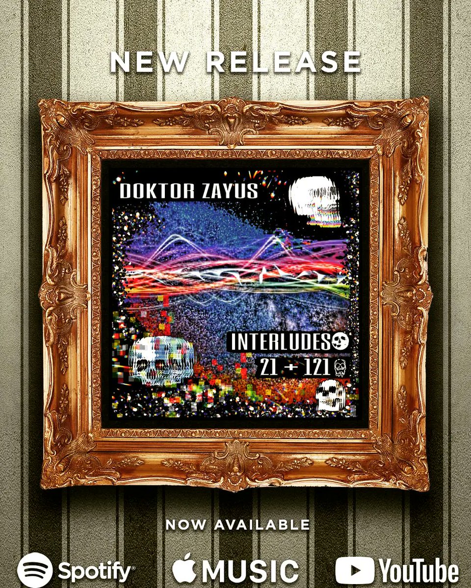 DoktorZayus's tweet photo. "Interludes 21 + 121" is now live on all streaming services @spotify @applemusic @youtube @youtubemusic and available @bandcamp #newmusicalert🚨 #doktorzayus #tatumelvyrakorg #newsingle #electro #ebm #interludes #laboratoryexperiments https://t.co/AKMIgh1op9