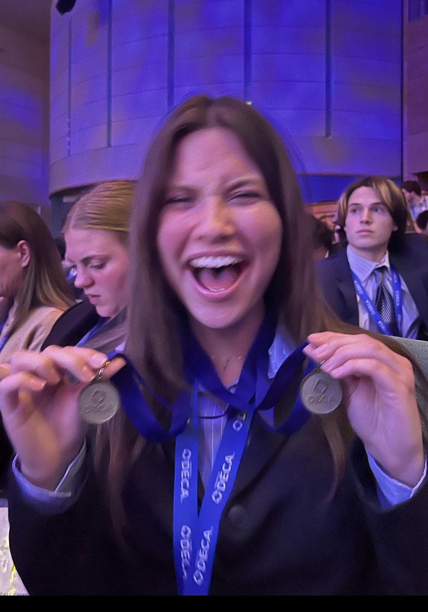 SWCHSdeca's tweet image. Congrats to our principle event state finalists Gordie Molin &amp;amp; Libby Heimer🏅