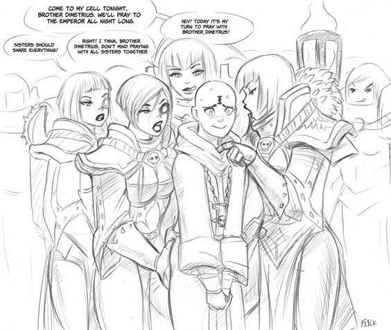 CamdynAsa's tweet photo. @barstoolsports Flick the thief's Sisters of Battle comics https://t.co/4O74ipOPjz