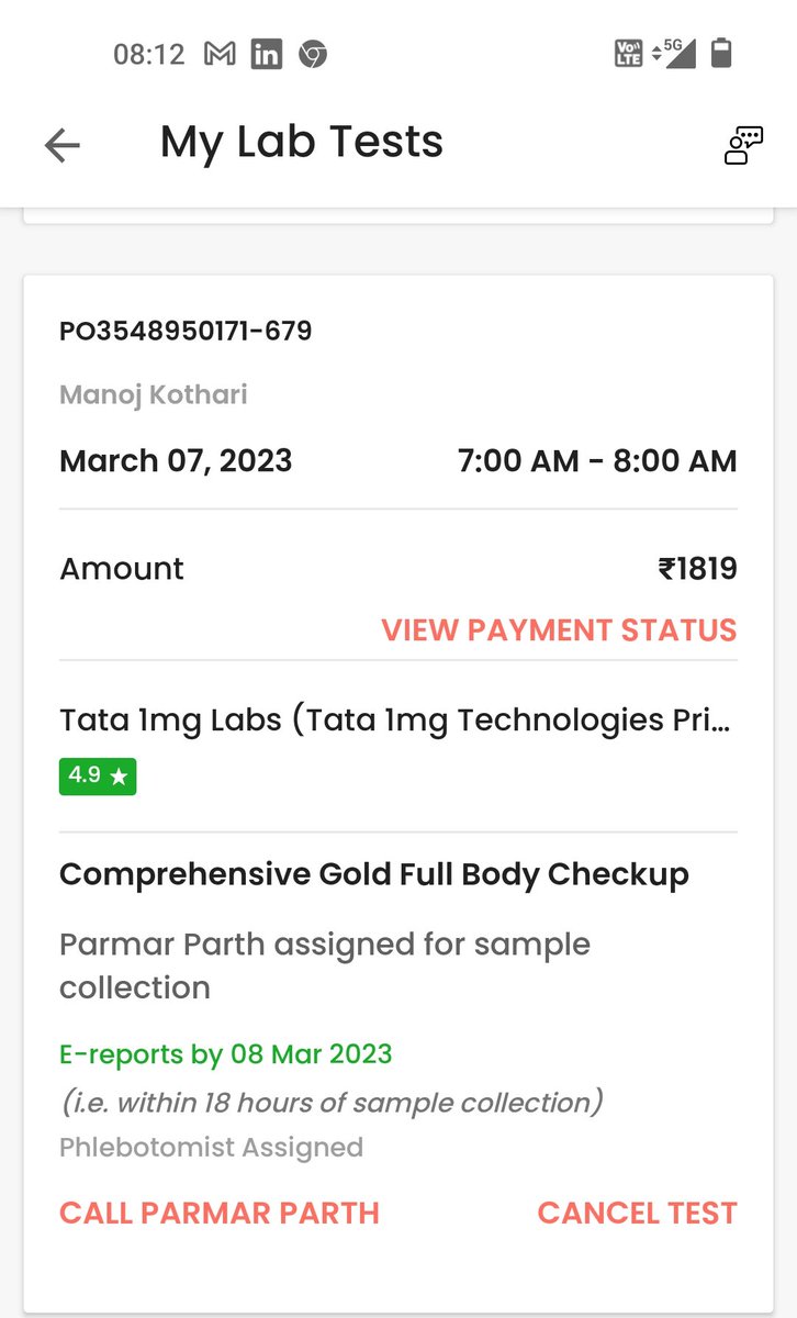 Mj_kothari's tweet photo. @tata1mg @HarpalTata1mg 

Pathetic system, no body receives the call, connect missing 

The patient is waiting but no response https://t.co/3m0VbaR0NN