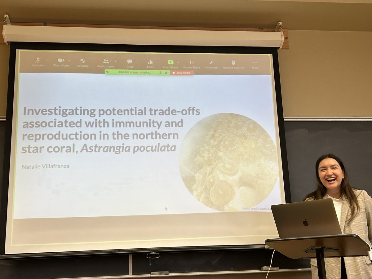 NatalieVillafr1's tweet photo. I defended my master’s thesis today! I am so lucky to be loved and supported by so many incredible people. Thank you @LaurenFuess @Symbiommunity and so many more 💗 https://t.co/zgG7wygmCg