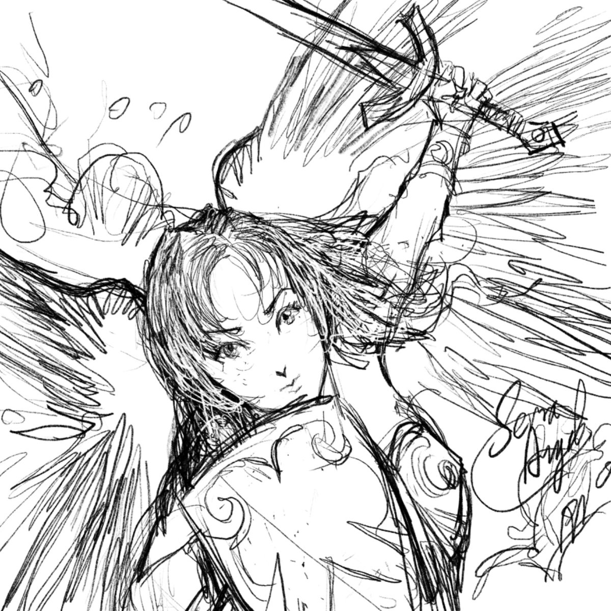 Glad to share this angel art work draft I done on iPad.
Welcome any art commission request.
#blackandwhiteart #ipadart  #art #drawing #illustration #inkart #digitalart #artwork #sketch #Angel