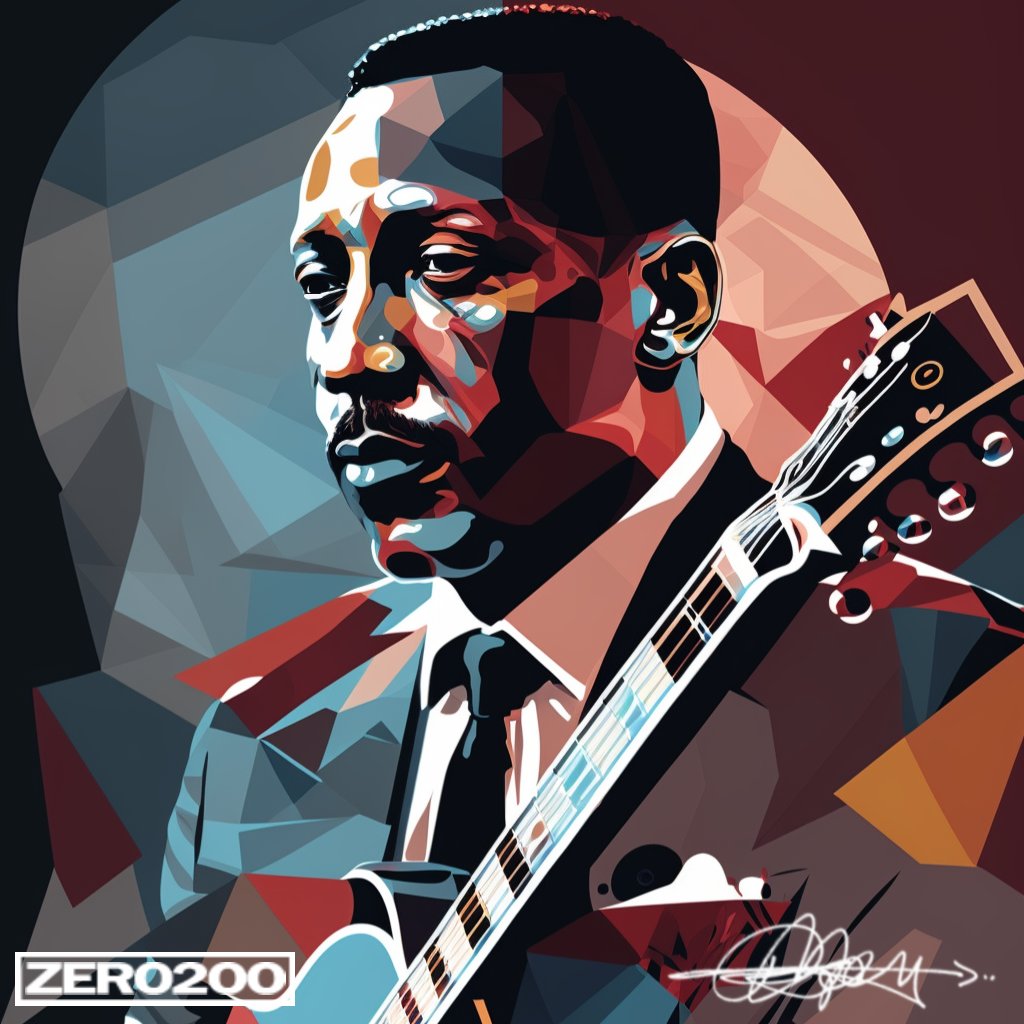 Day 34 - We celebrate the life & legacy of Wes Montgomery, a legendary jazz guitarist whose innovative playing style & use of octaves helped to redefine the sound of jazz guitar. His influence can still be felt today. #WesMontgomery #JazzGuitarist #Innovator #BlackHistory365