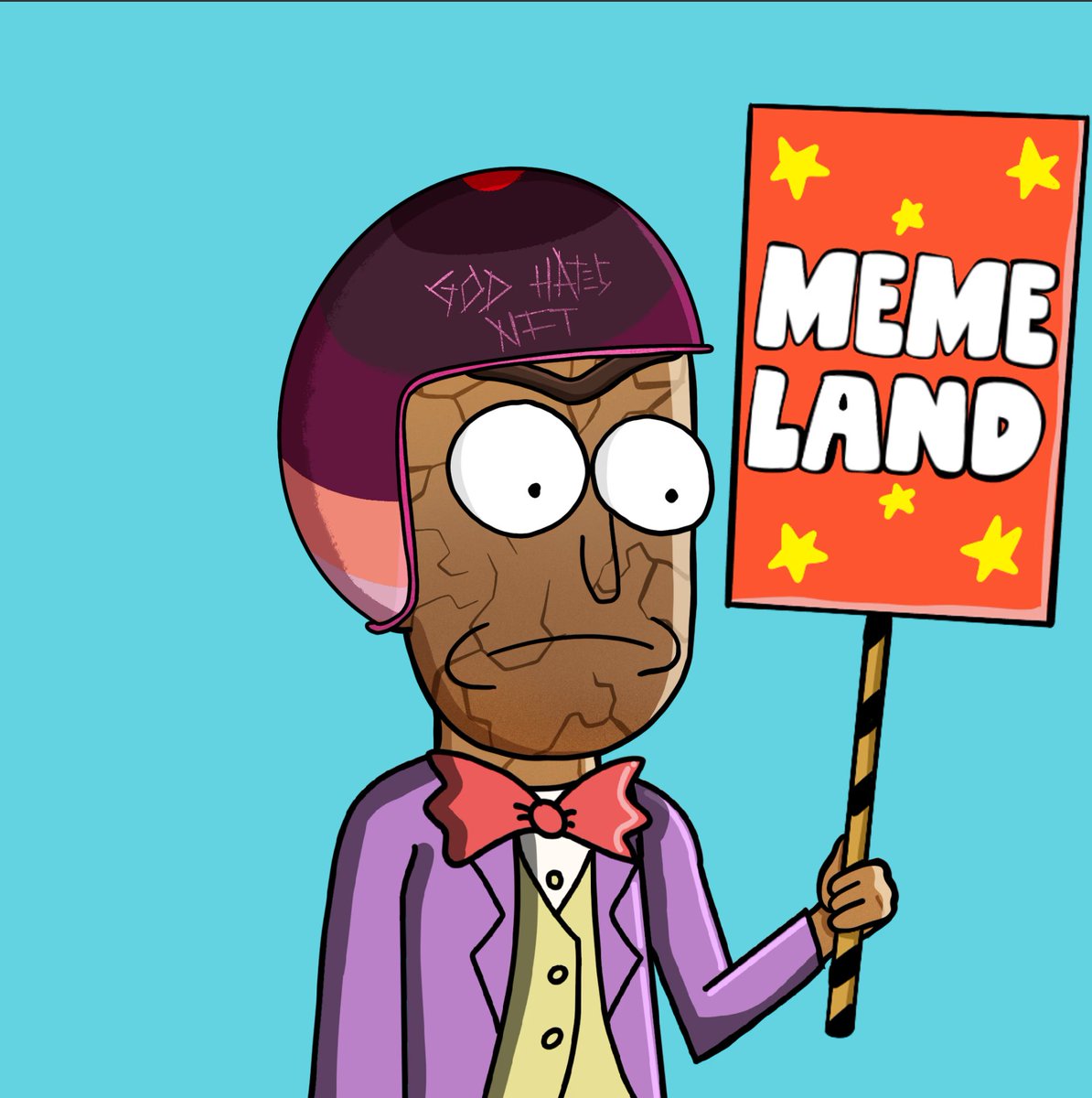 joined the <a href="/GodHatesNFTees/">God Hates NFTs 🐇</a> #NFTCommunity 💜
<a href="/SirPetersNFT/">Peters | God Hates NFTees</a> , How'd I do sir⁉️👀😆🫶💯🔥
We on the Meme Train NOW BABY❗️🔥
#NFTs #GodHatesNFTees