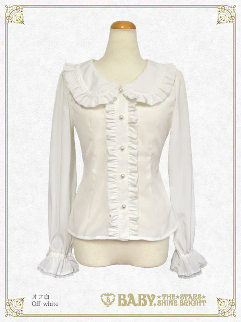BABY くまくみゃちゃんデシンブラウス オフ白 BABY入荷情報】くまくみゃちゃんデシンブラウス/¥15,180（税込）が入荷