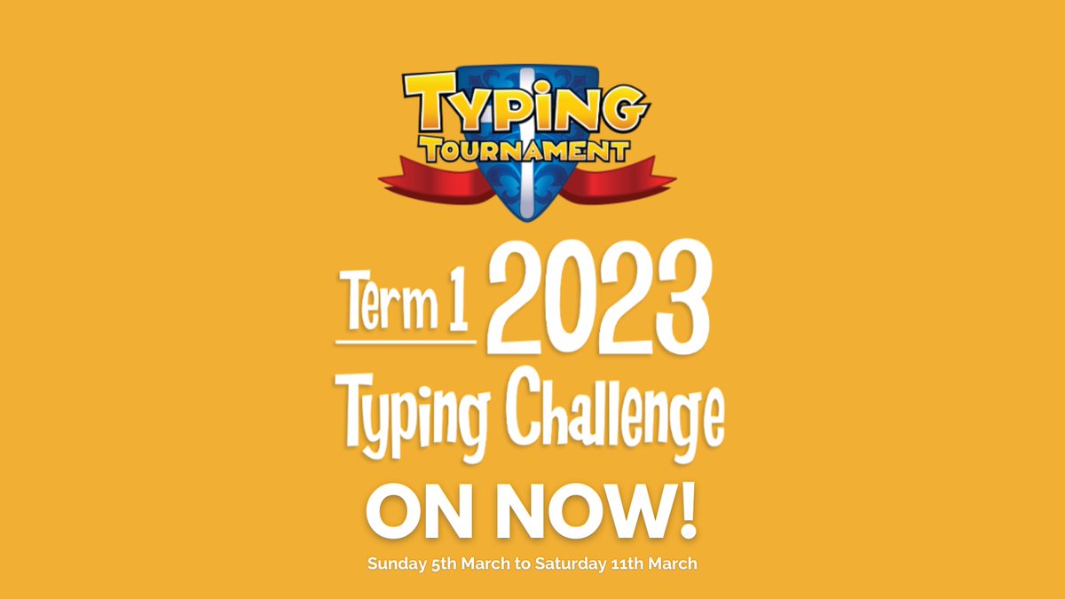 EdAlive's tweet photo. Are you ready? The fun has now begun! Come and join Term 1 2023 Typing Challenge!

Learn more: https://t.co/F6XnQK6H8x https://t.co/WFC1aMSb6G