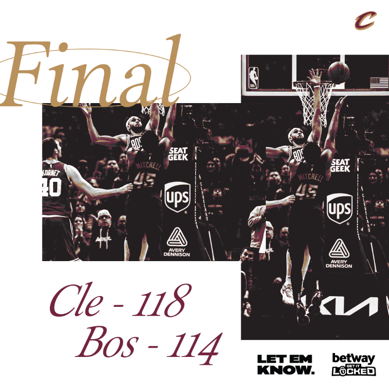 cavs's tweet photo. OVERTIME DUB! 

@betwayusa | #Ad | #LetEmKnow