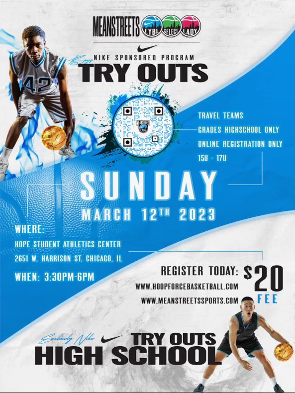 REMINDER…
This Sunday @ Hope Student Athletic Center 

#17U
#BringYourBest