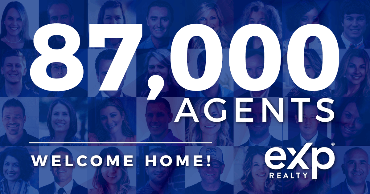 eXpRealty's tweet photo. We are eXcited to share that 87,000 real estate agents around the world have chosen to build their future with eXp Realty👏

Learn why: https://t.co/ApRsITR53o

#eXpProud https://t.co/32MncAU9wq