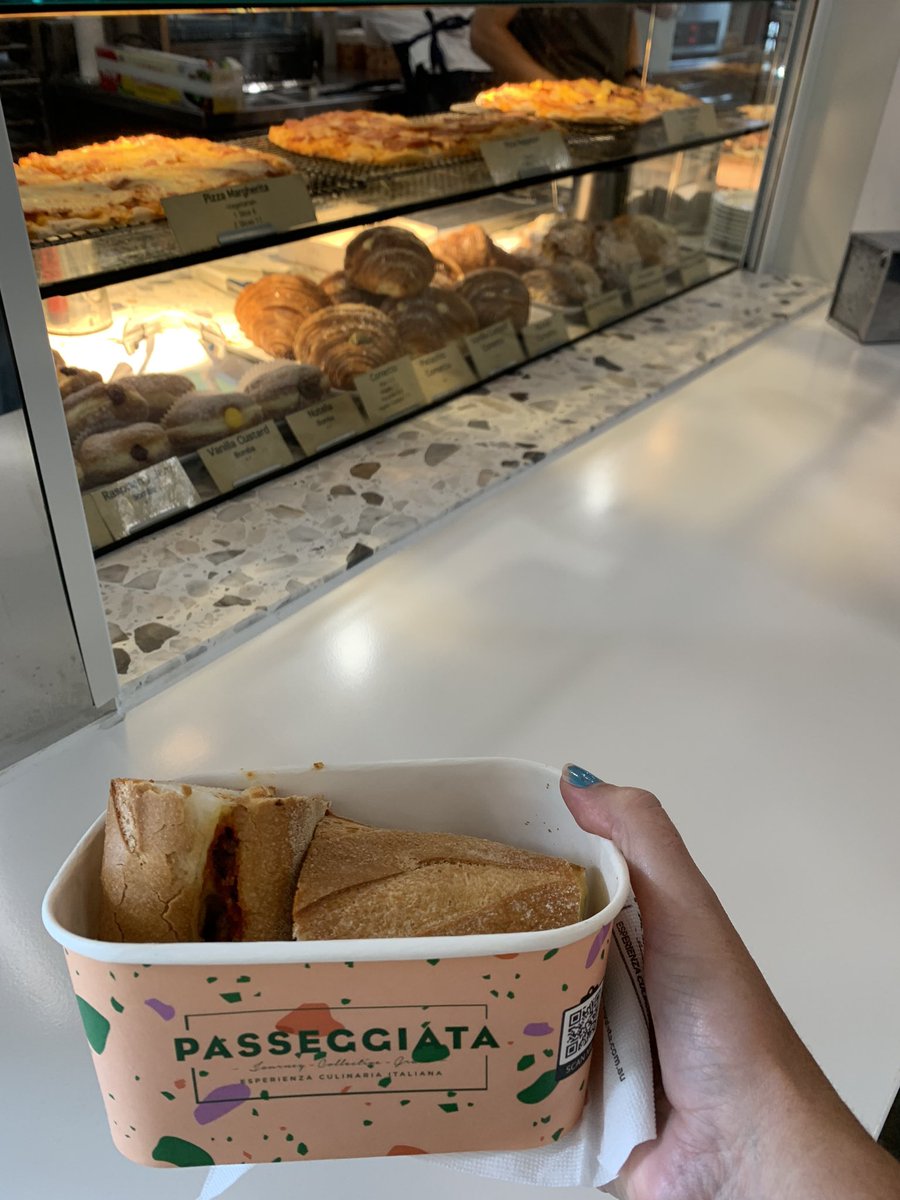 Fionailes1's tweet photo. Trying another yummy new Retail outlet on campus, in the Student Pavilion #B162 #level1 @Passeggiata #Italian #unimelb https://t.co/5932TIZVsH