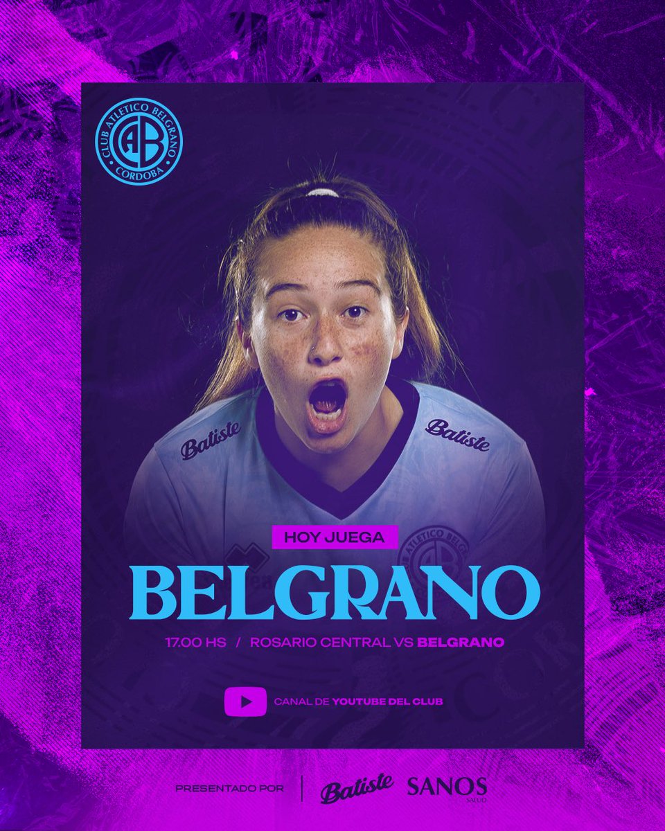 Belgrano on Twitter "💙💜 ¡¡¡HOY JUEGA BELGRANO!!! ⚽🏴‍☠️ FemeninoBelgrano"