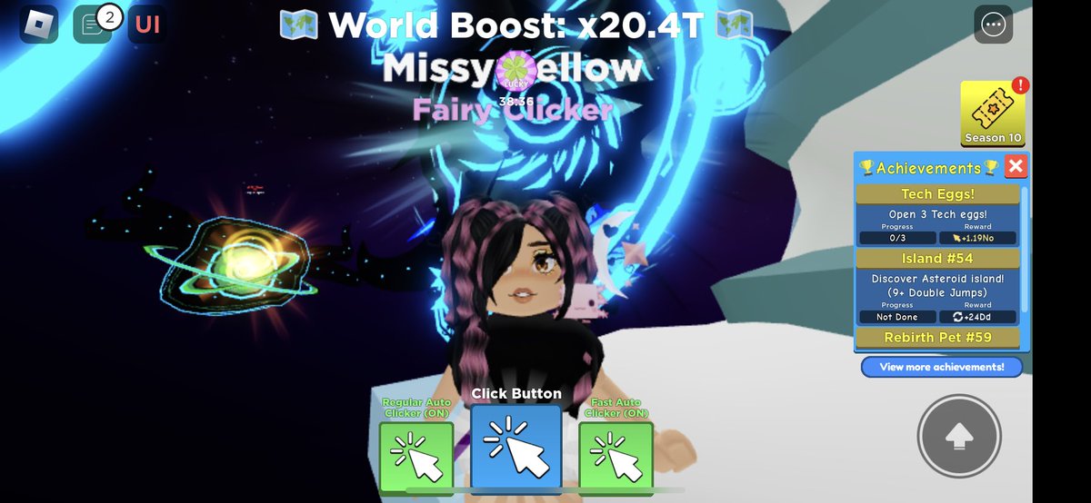 missyabc1's tweet photo. Time to catch up on other games this week. Looking forward to making neons in adoptme and catch up on this game 👇 #clickersimulator https://t.co/RfcuHnJhNS