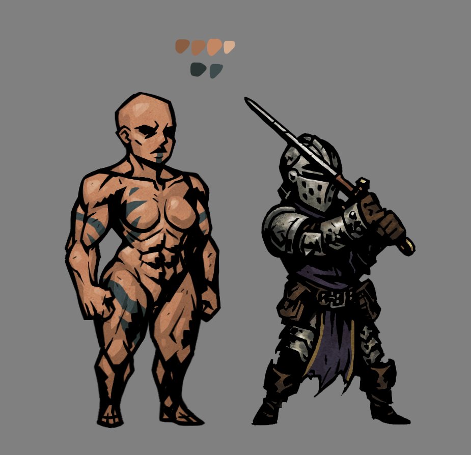 MoonKanin (Coms Closed) (@moonkanin) on Twitter photo Some anatomy practice I did the other day for DD style. I looked at the BR Wildlander designs and I realized I never really had a chance to really practice muscles in the DD art style. Thanks to <a href="/itz_zap/">Zap (commissions full)</a> for helping me refine things after my first draft! #DarkestDungeon #art Some anatomy practice I did the other day for DD style. I looked at the BR Wildlander designs and I realized I never really had a chance to really practice muscles in the DD art style. Thanks to <a href="/itz_zap/">Zap (commissions full)</a> for helping me refine things after my first draft! #DarkestDungeon #art