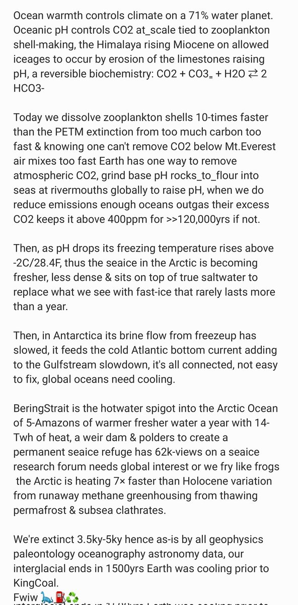 tmallard's tweet image. The #KeelingCurve on finding the exact #proportion of #CO2 is in an #air sample

Hour lecture covers it, Scripps Inst. video, typically a chapter in 1st yr #oceanography &amp;amp; #environment classes

We turned up the #Heat, #Earth&apos;s valet parking system uses bit.ly/3IYjpNv…