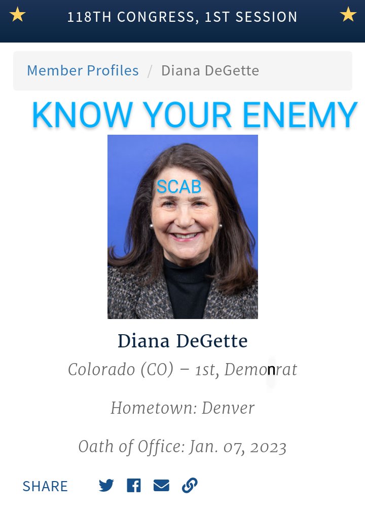 BrJoeBalkis's tweet photo. #TeamstersStopMovingBackwards
Call #CongressIt #DianaDeGette &amp; call it a #scab &amp; tell it to #resign for voting yea to impose the concessionary #RailContract the #RailWorkers voted down.
DC
P 202- 225-4431
F 202-225-5657
Denver
P 303-844-4988
F 303-844-4996
https://t.co/dapGAHMt3a https://t.co/81b3PqNJki