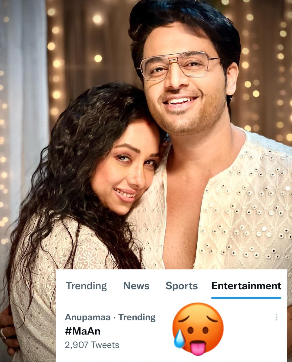 Here they are !! Our #MaAn The hottest, cutest, sweetest couple ever !! Trending early Morning!! Shakened the whole fandom since yesterday night! Heartbeats gone fast ⏩ @iamgauravkhanna @TheRupali #Anupamaa
