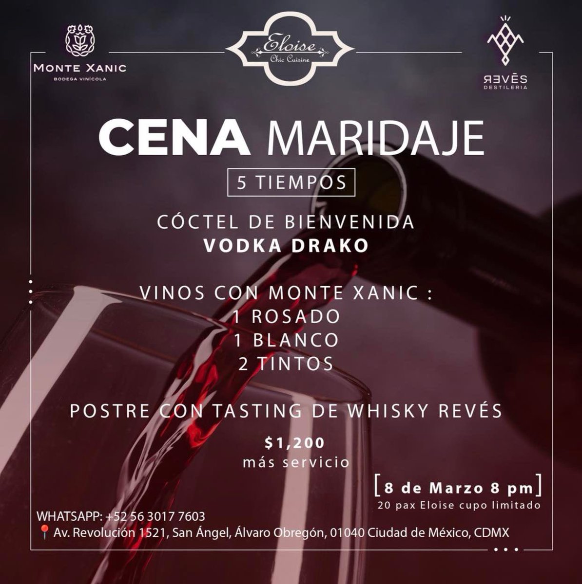 Los grandes protagonistas de esta cena maridaje, son nuestros acompañantes que comparten con nosotros el gusto por lo excepcional, el honor y el respeto por los productos de la tierra mexicana. ¡Reserva tu lugar! <a href="/Monte_Xanic/">Monte Xanic</a> 

📲 cutt.ly/9ELoeJN