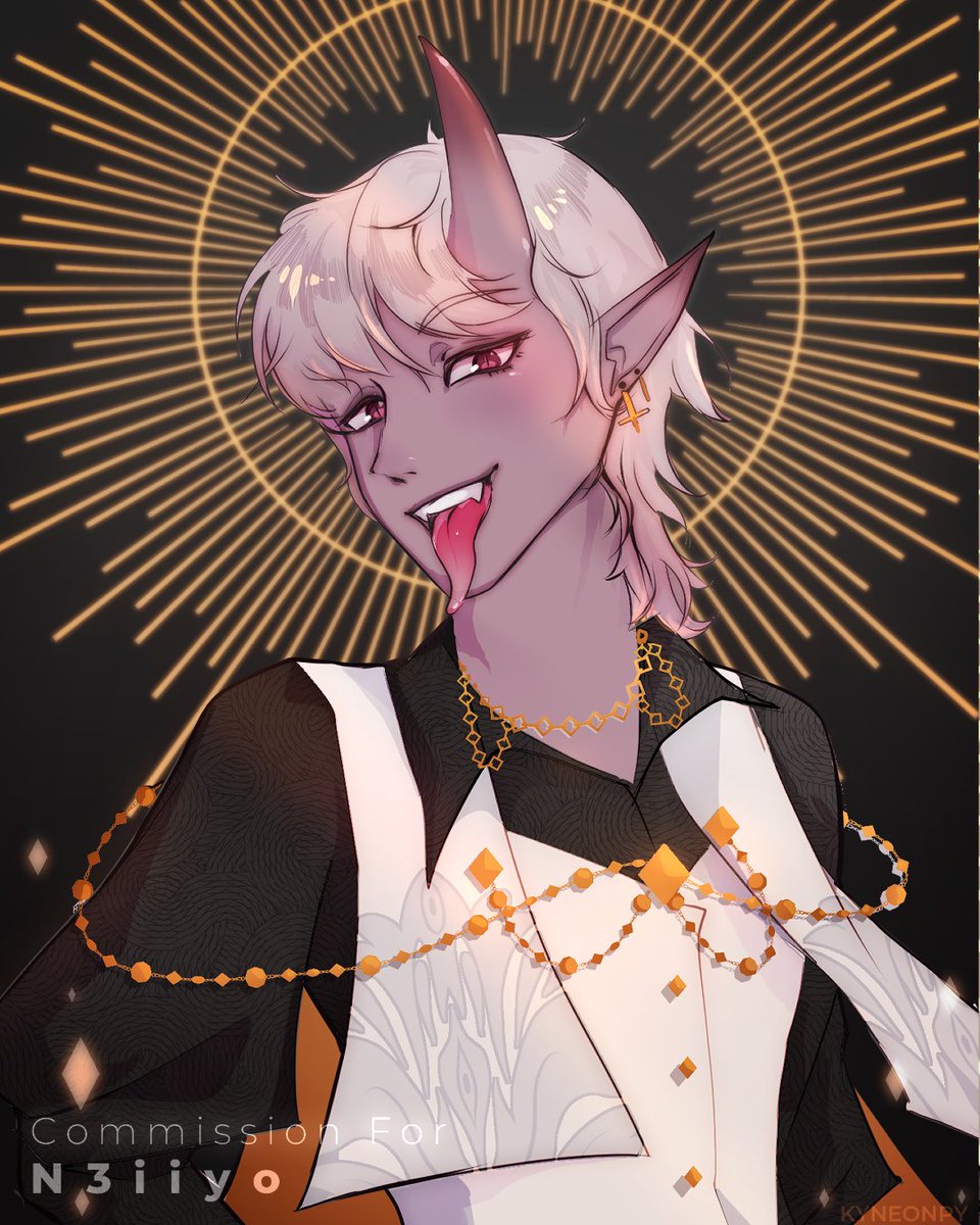Kyneonpy's tweet photo. Sol crawled his way from Hell for redemption ✨ 😈
🤍 The Awesome Sol, OC of @n3iiyo 🤍
#anime #drawing #illustration #artwork #dibujo #pinturadigital #clipstudiopaint #animeboy #demonguy #dnd #commission #conceptart #comisionesabiertas #AnimeArt #illust https://t.co/qaPkPVGIKo