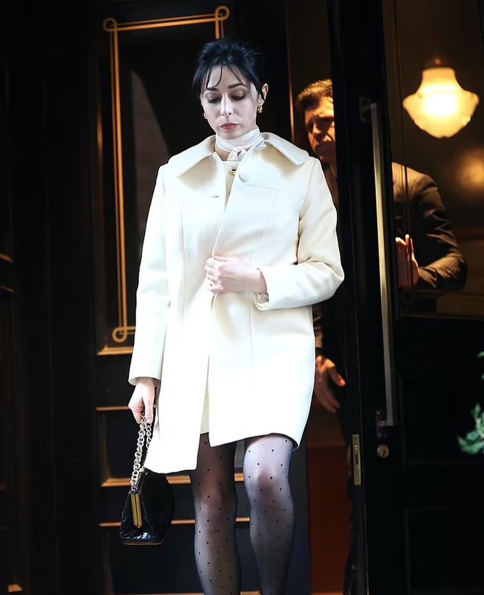 thebatfilm's tweet photo. New look at Cristin Milioti as Sofia Falcone, on the set of ‘The Penguin.’ https://t.co/gsH5hUcvoh