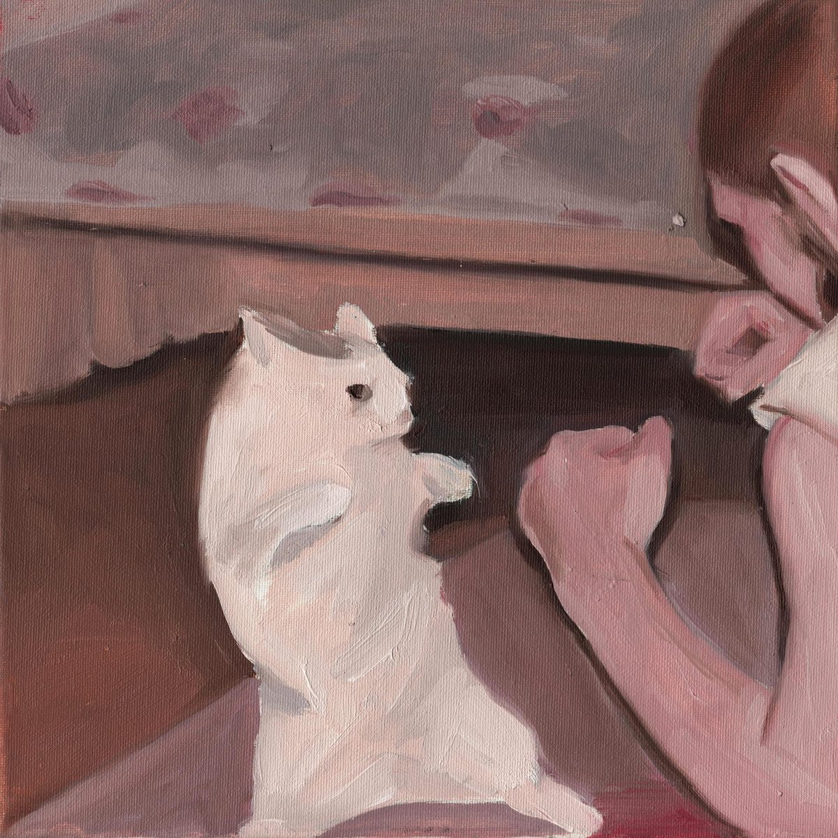 "square tf up bitch" – oil on canvas