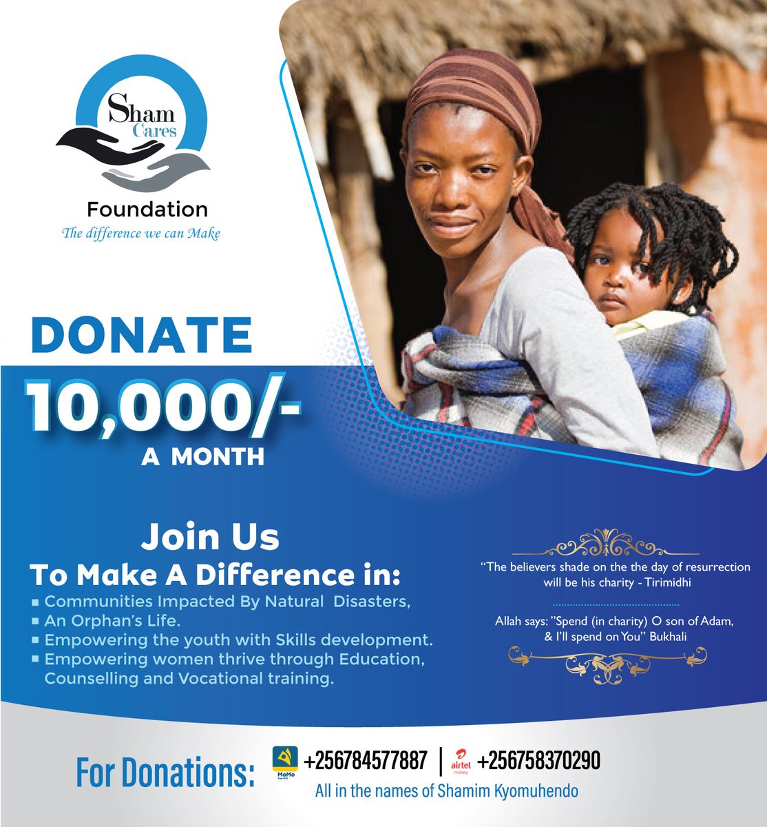 Sham Cares Foundation tweet media