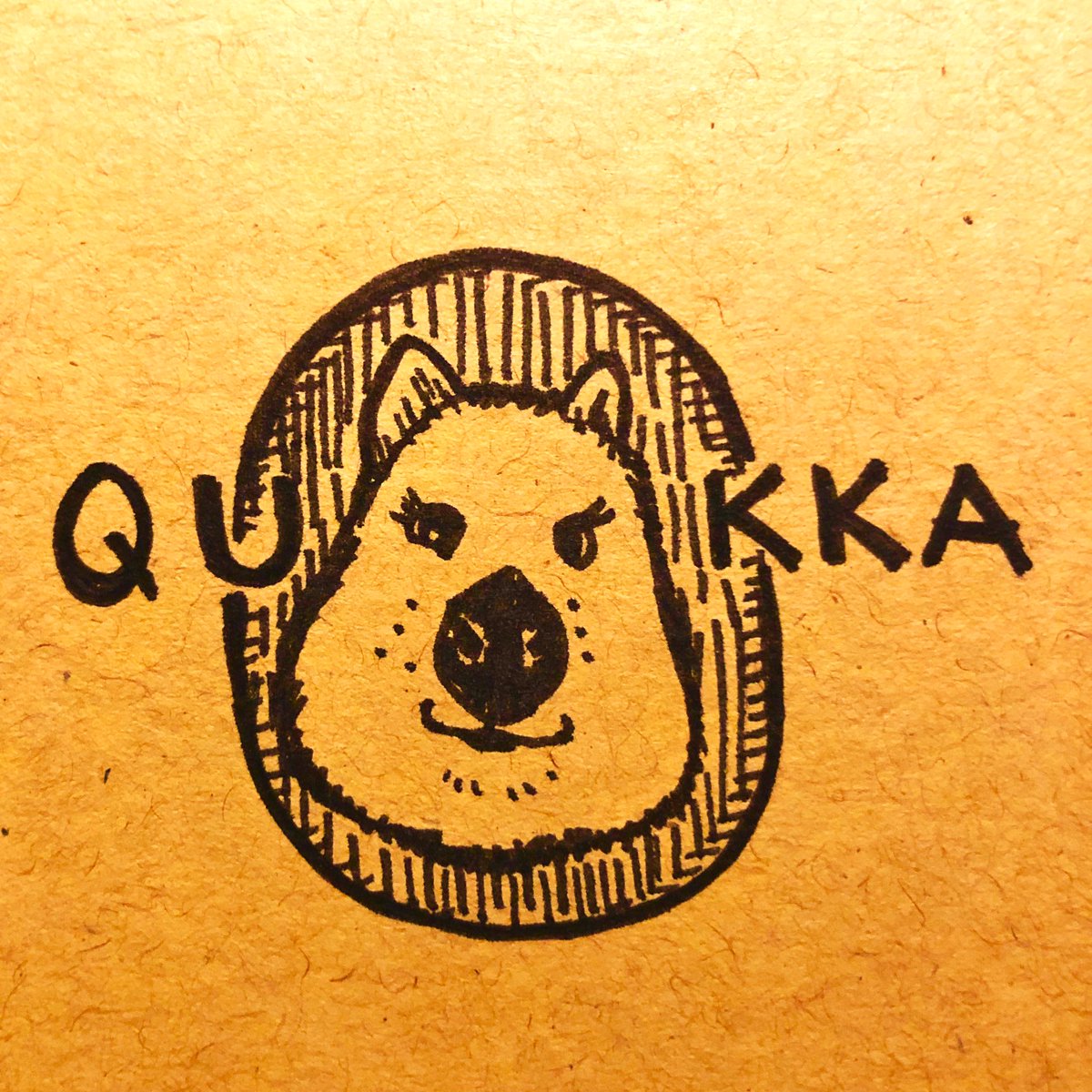 #Quokka doodle for Annie, with label in case it’s unclear what that’s supposed to be.😂 @anniescribes