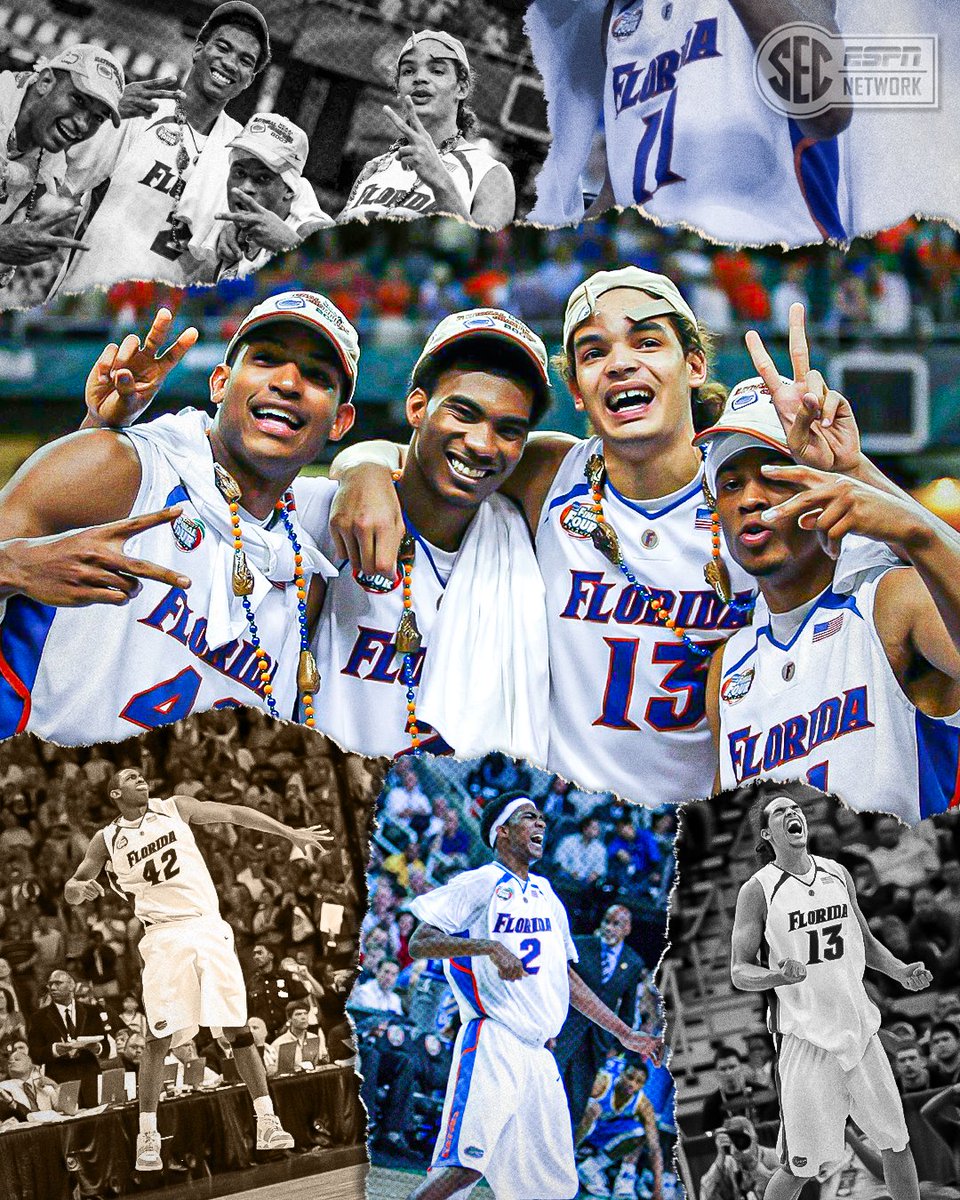 SECNetwork's tweet photo. 2006 🏆
2007 🏆

One of the best college basketball teams to ever play the game 🐊 @GatorsMBK https://t.co/6J7XlNydha